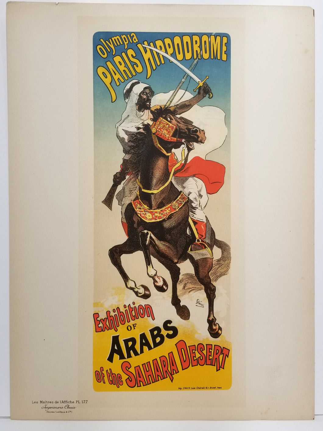 Exhibition d'Arabes du Sahara. 1899.