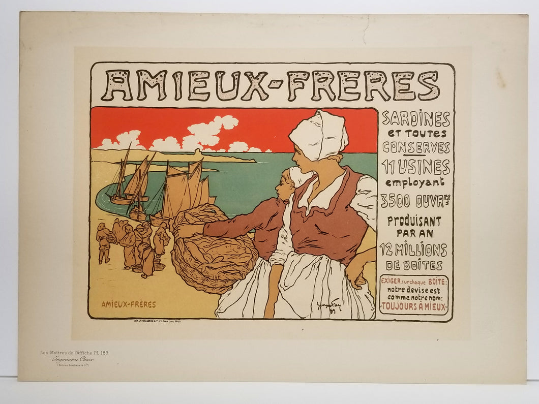 Sardines Amieux. 1899.