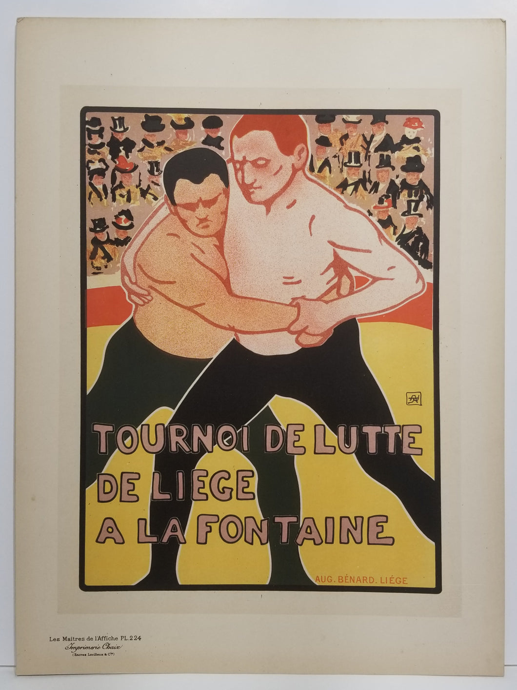 Tournoi de Lutte. 1900.