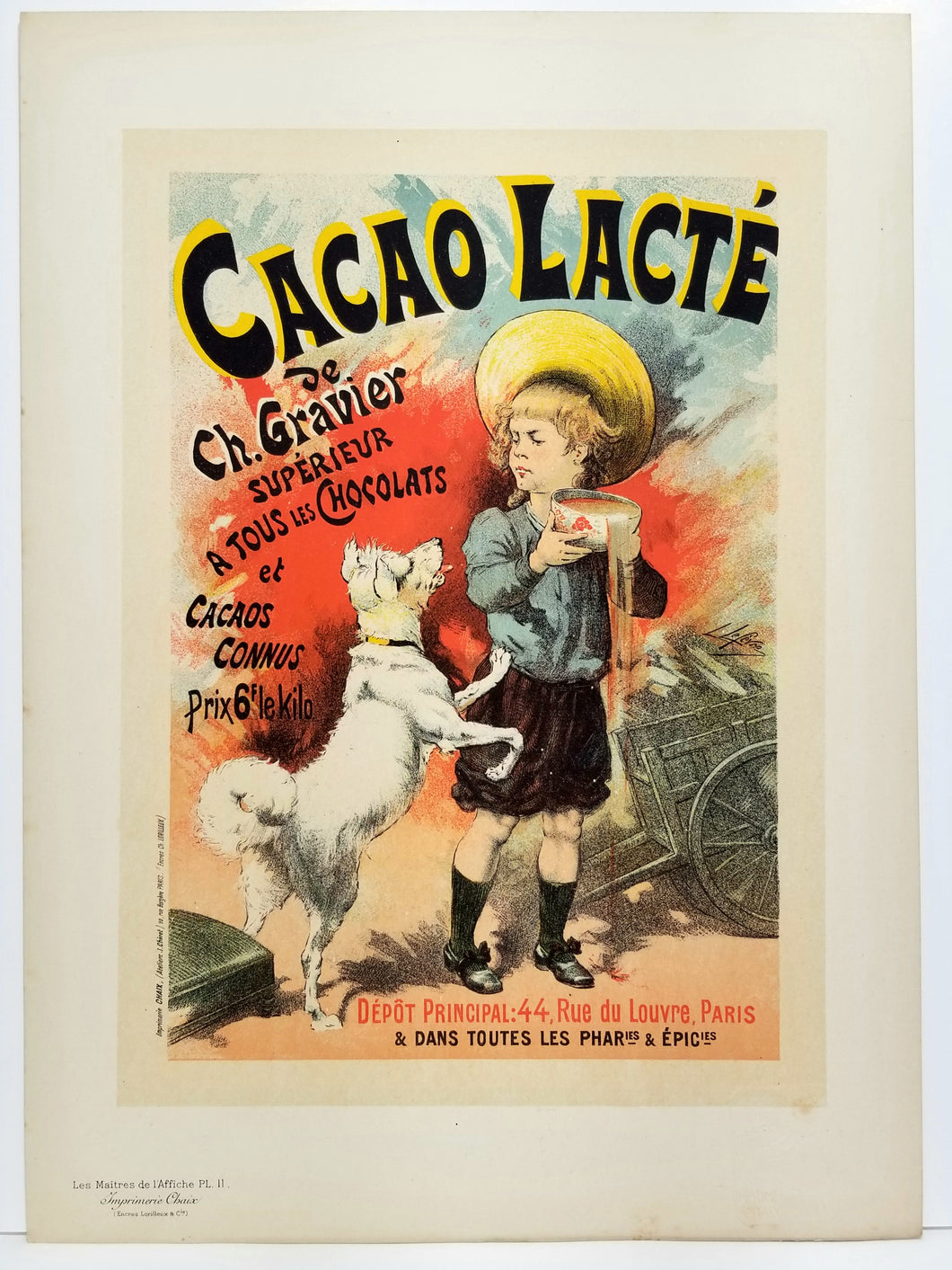 Cacao lacté, de ch. Gravier. 1893-1895.