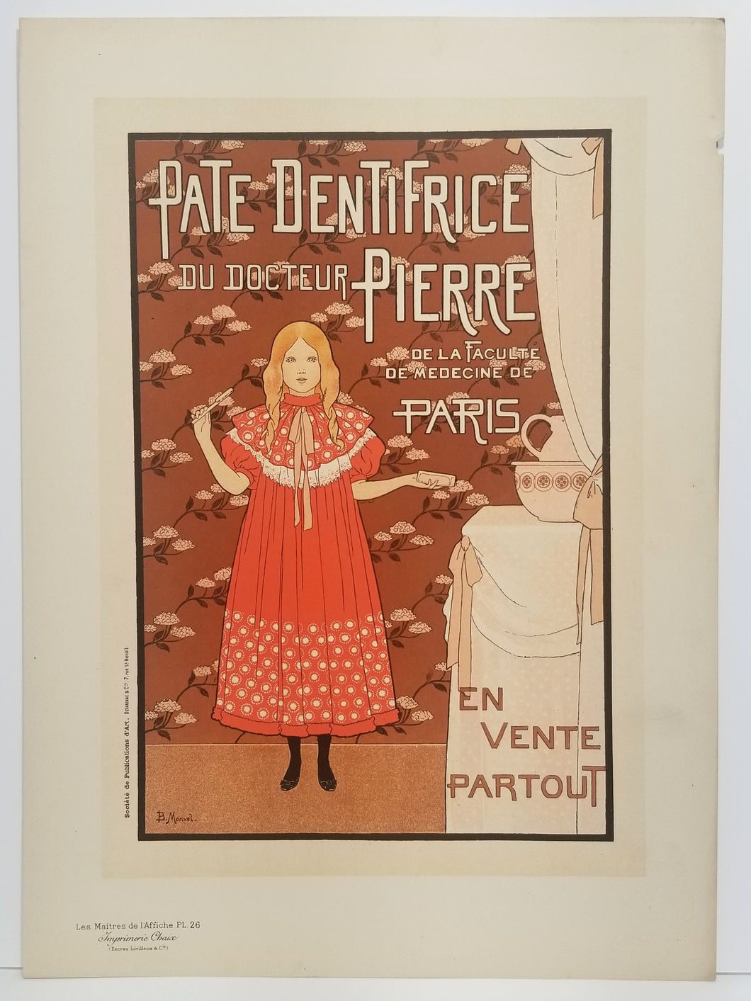 Pâte dentifrice du Docteur Pierre. 1894-1896.