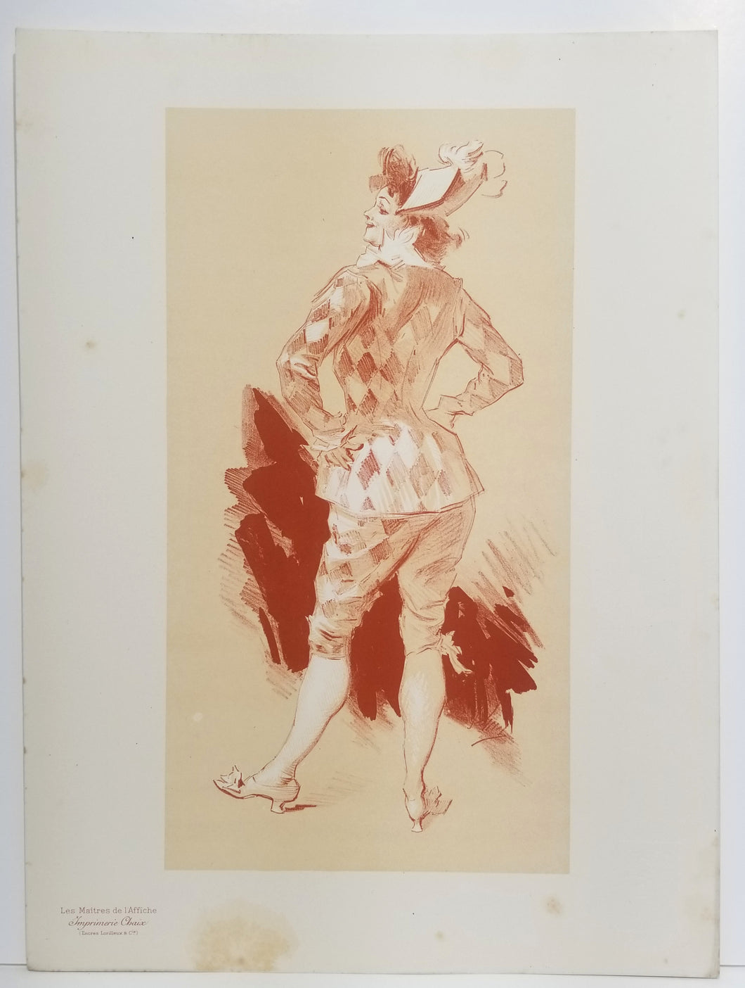[Arlequin]. Sujet original par Chéret pour les Maîtres de l'affiche. 1897.