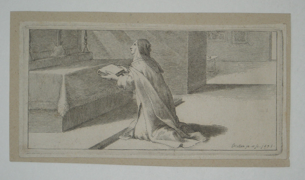 Sainte Thérèse tenant un livre. 