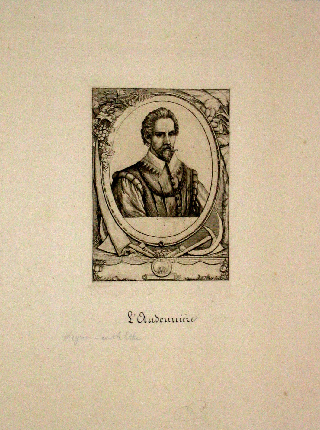 Portrait de René de Burdigale, Seigneur de Laudonnière. 