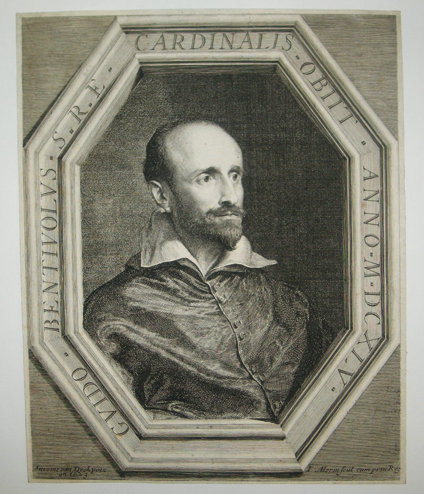 Portrait de Guido Bentivoglio (1577†1644), Cardinal de l'Église romaine, historien et homme politique italien, issu de l'illustre famille des Bentivoglio, princes de Bologne à la Renaissance). 