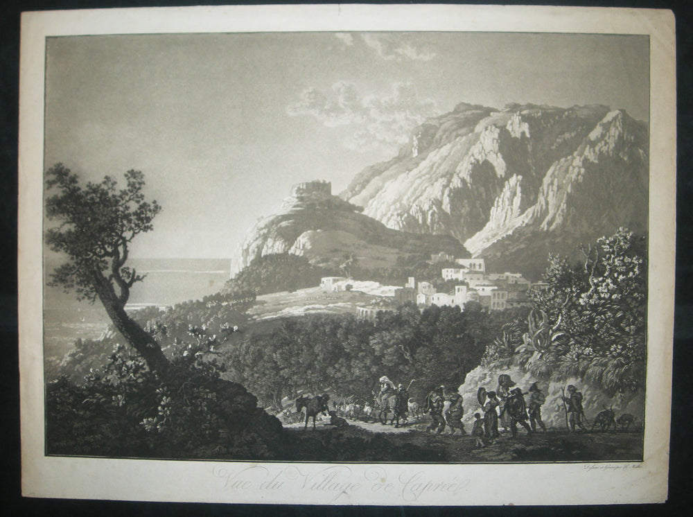 Vue du Village de Caprée (Capri). 