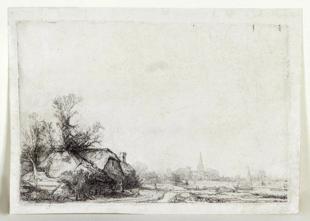 Paysage, Chaumière au bord du canal & Vue de Diemen. c.