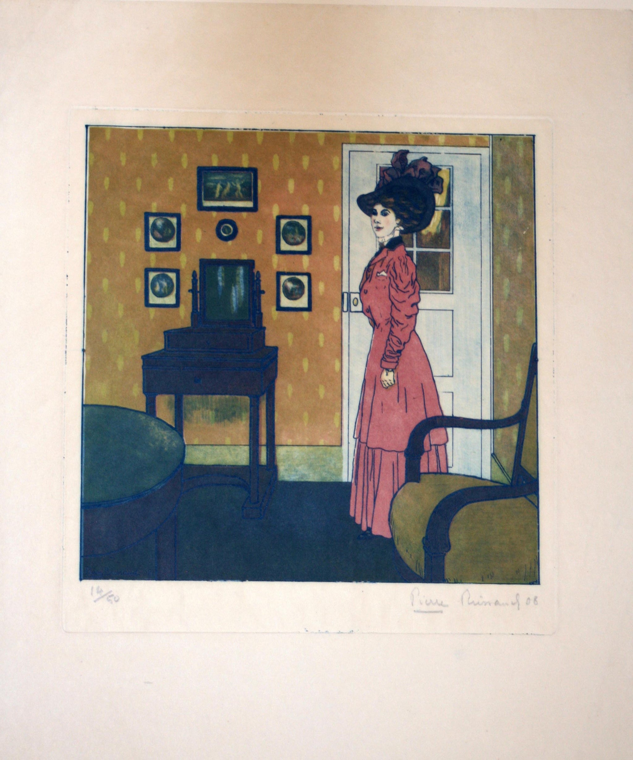 [Elégante dans un salon].