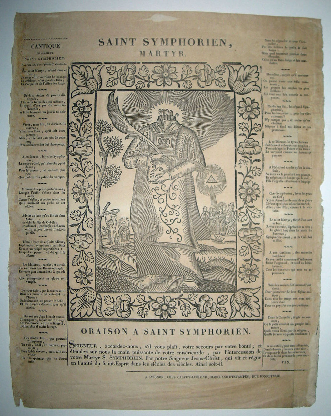 Saint Symphorien, Martyr. c.