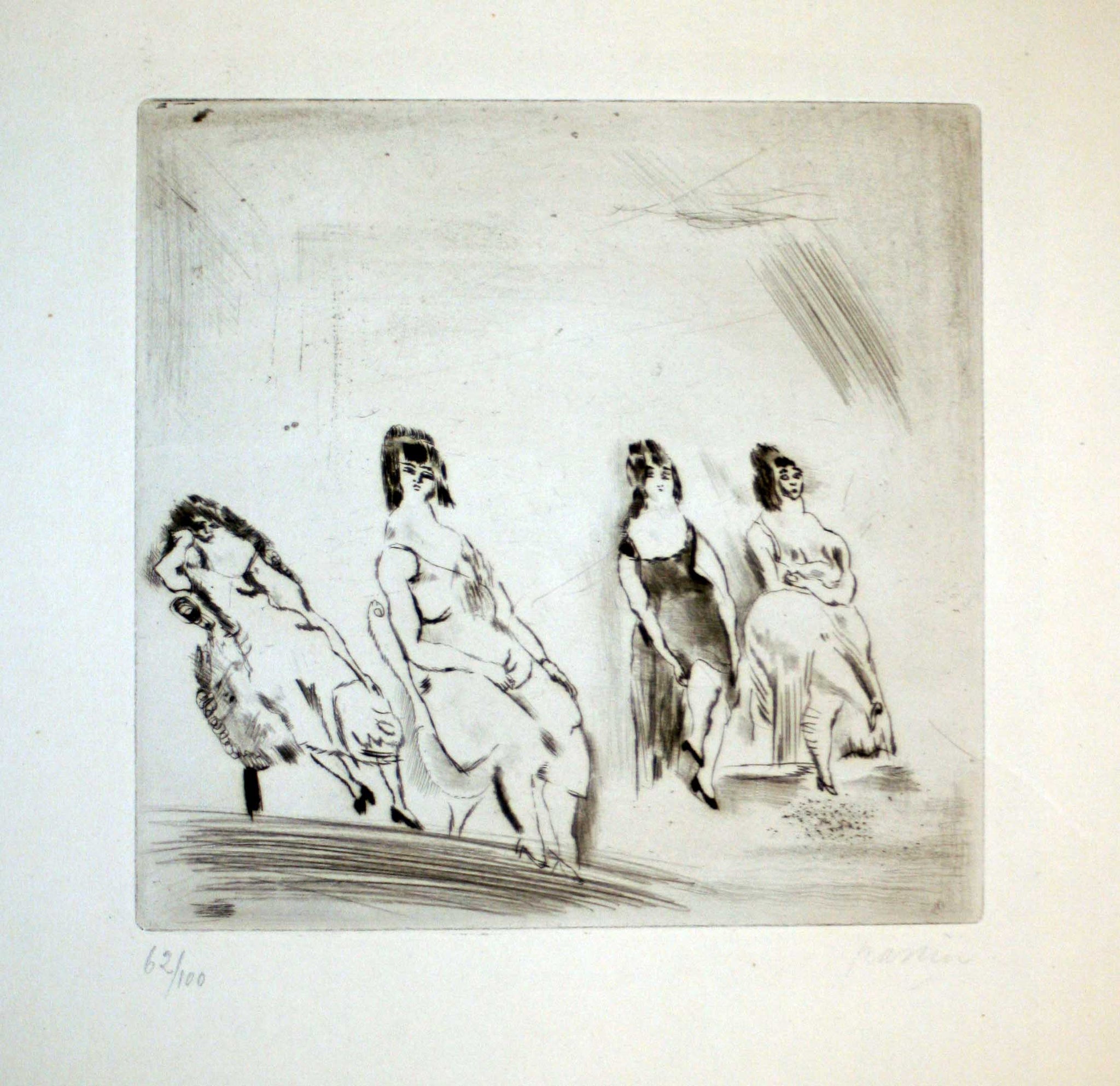 [Quatre femmes assises].