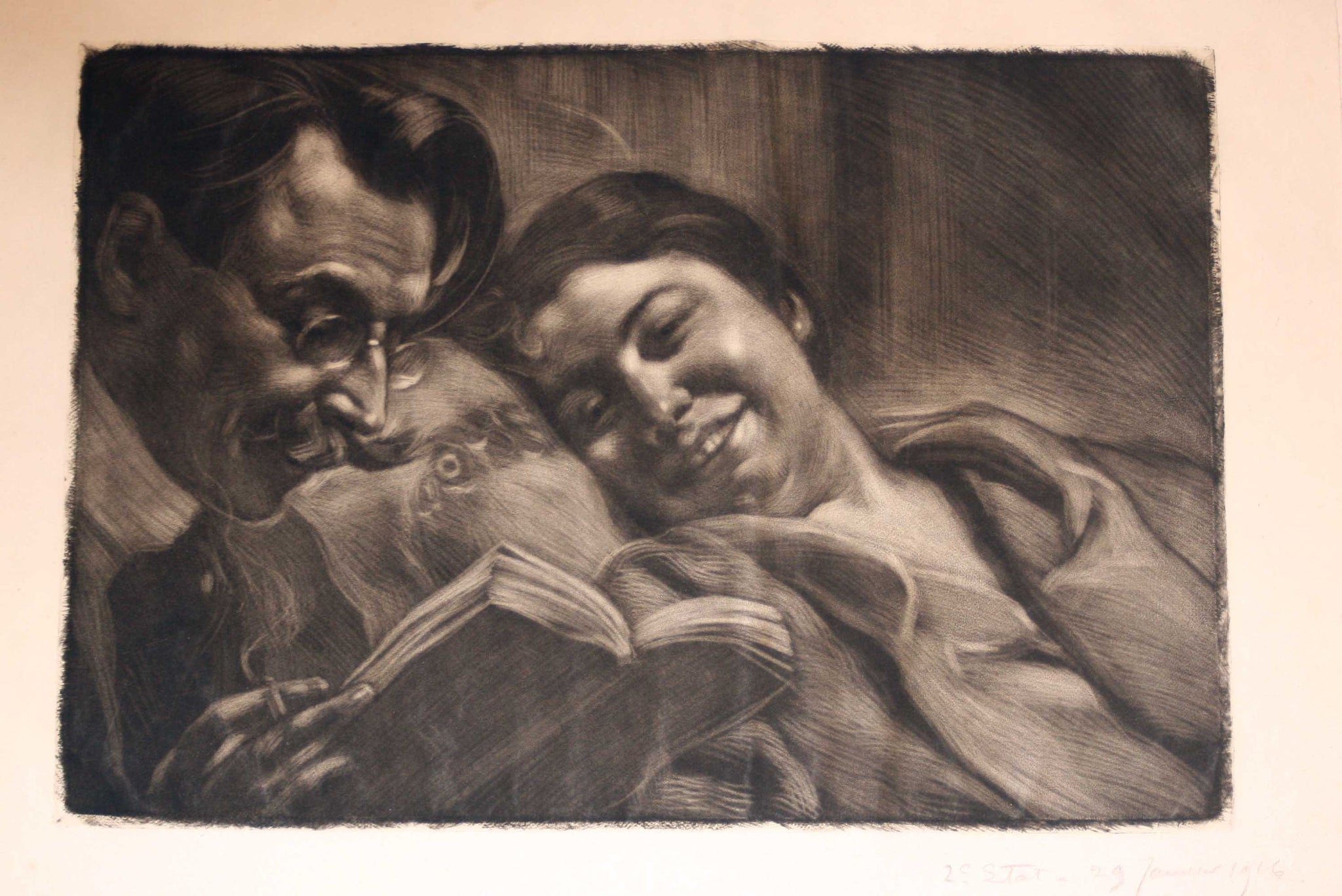 [Couple à la lecture].