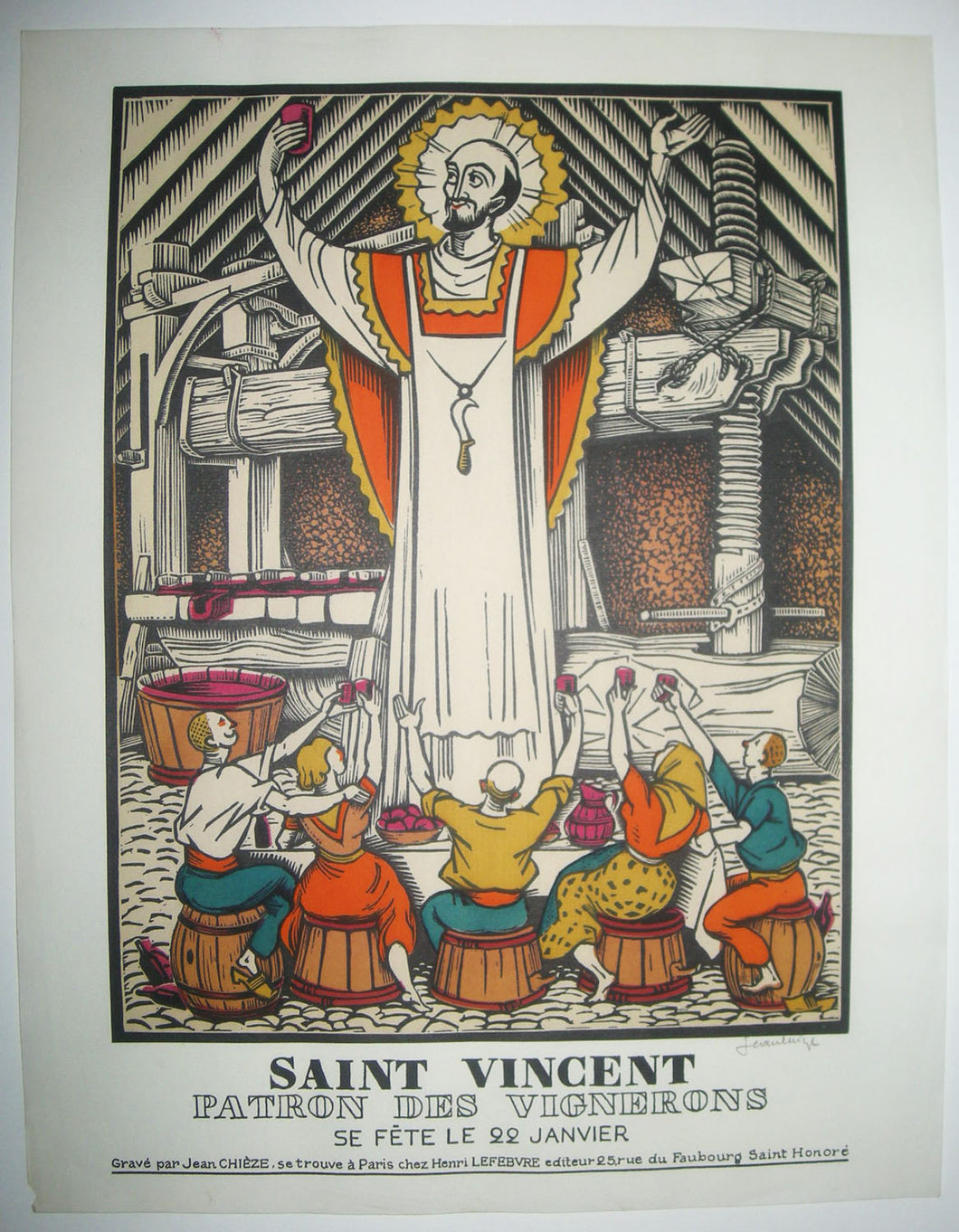 Saint Vincent, Patron des Vignerons, se fête le 22 janvier. 