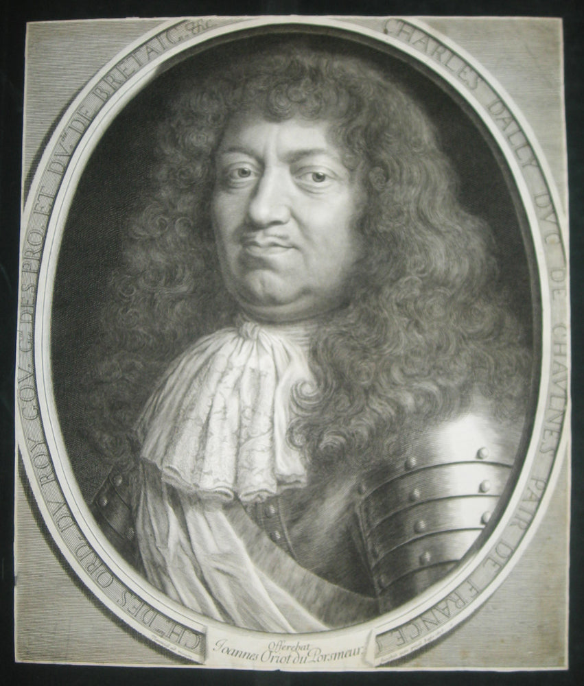 Portrait de Charles d’Albert d’Ailly (1625†1698), Duc de Chaulnes (Gouverneur de Bretagne en 1670).