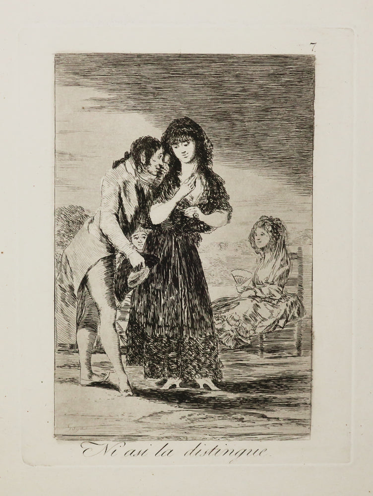 Ni asi la distingue (Même ainsi, il ne la distingue pas).