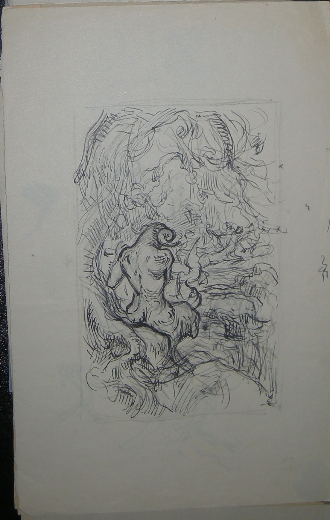 [Centaure jouant de la flûte de pan].