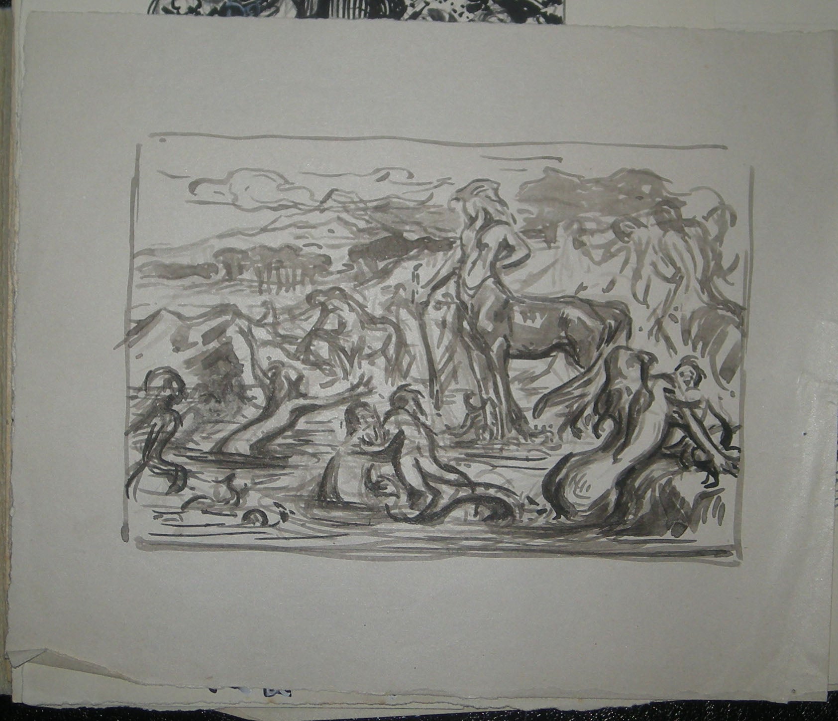 [Les sirènes et le Centaure].