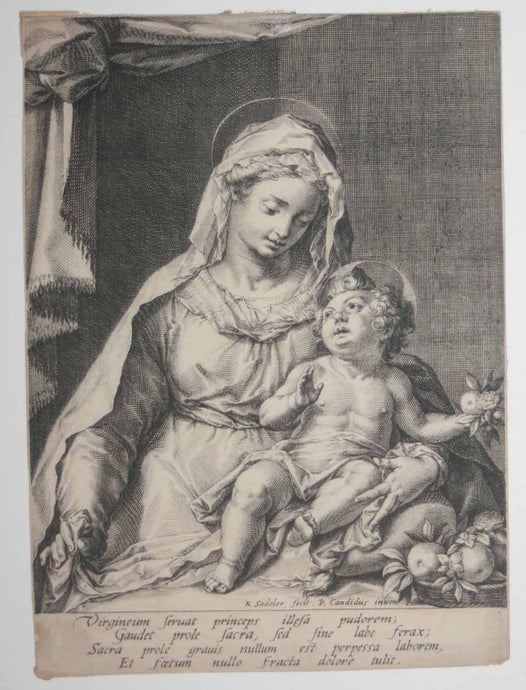 La Vierge avec l'Enfant Jésus. 