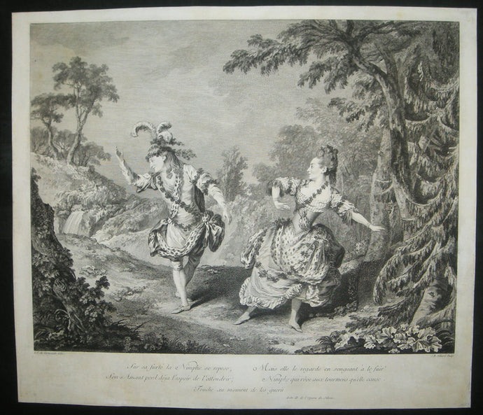 Pas de deux, dansé à l'Opéra de Silvie par Mlle Allard et Dauberval. 
