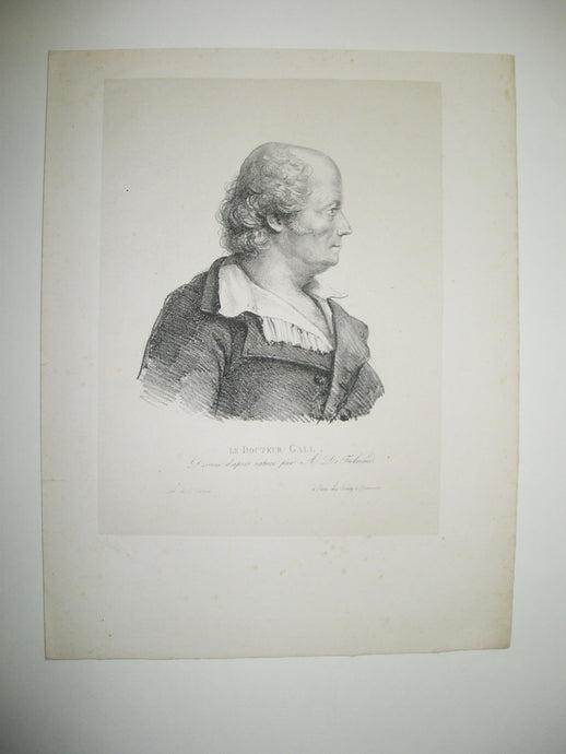 Portrait du Docteur Gall (Médecin allemand de la fin du XVIIIème - début du XIX ème siècle, considéré le père fondateur de la phrénologie). 