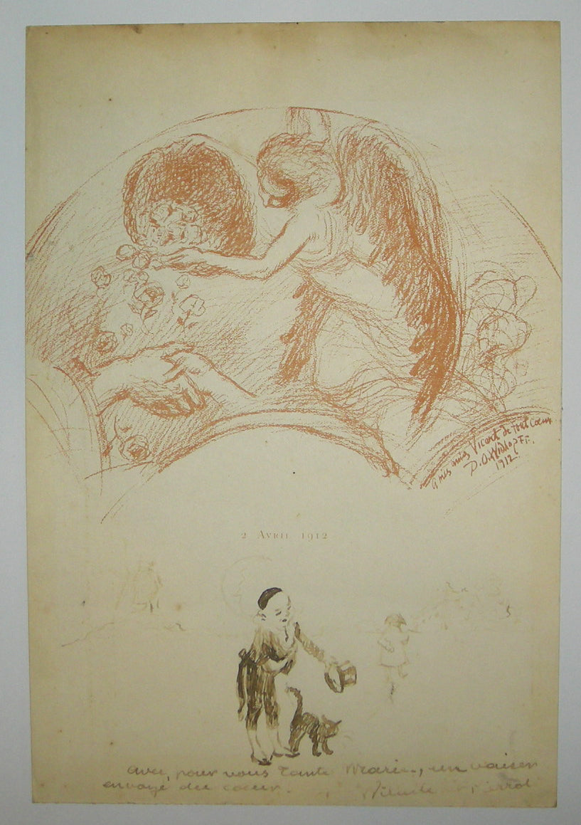 [Illustration pour un menu ou une chanson, 2 avril 1912].